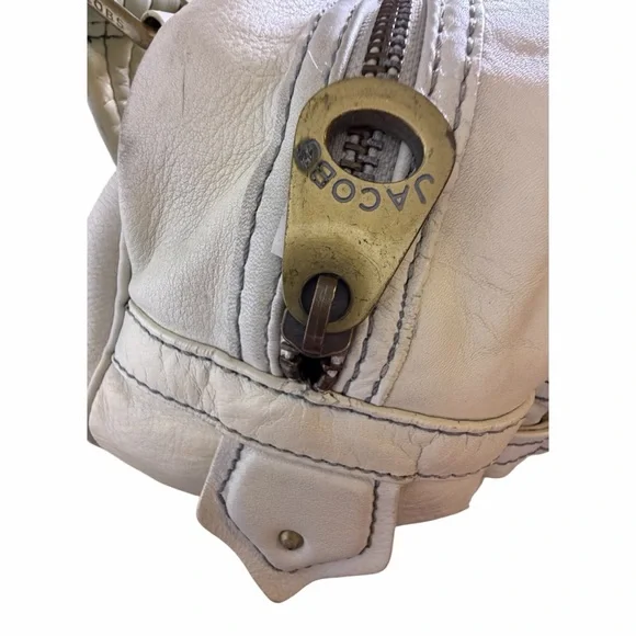 Marc Jacobs Vintage White Leather Handbag Y2k - Picture 5 of 11